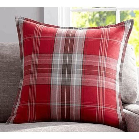 Pottery Barn Bedding Pottery Barn Newburry Plaid Decorative Pillow